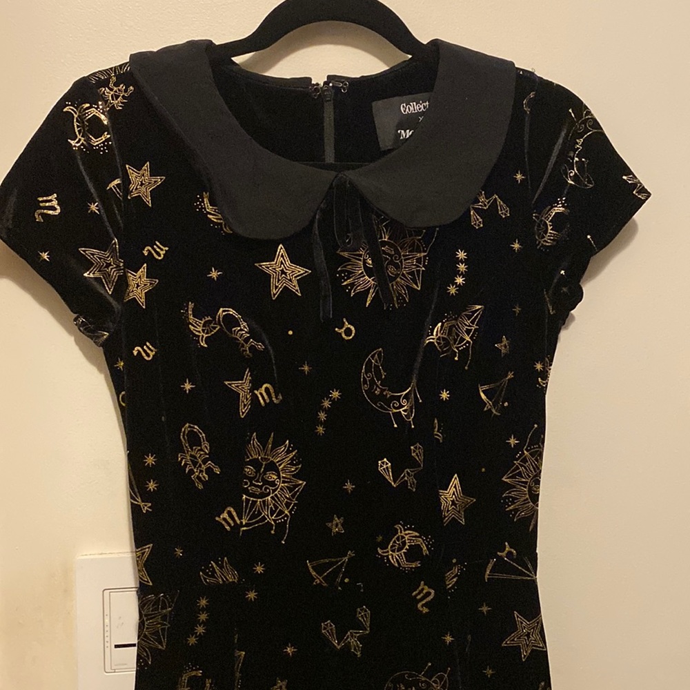 Collectif x Modcloth Zodiac Astrology Print Skater Dress